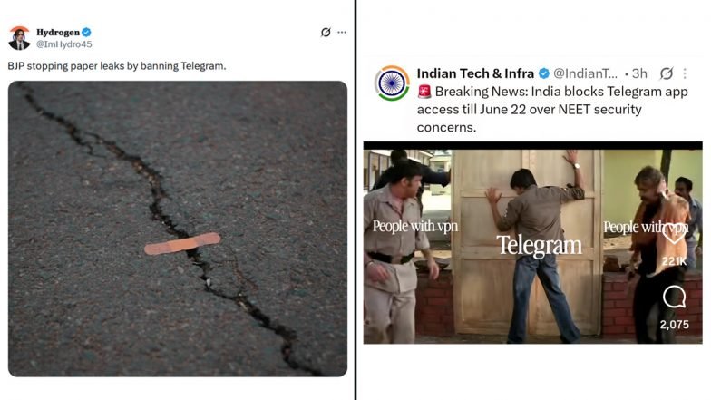 Les mèmes et les blagues drôles de Telegraph Ban se