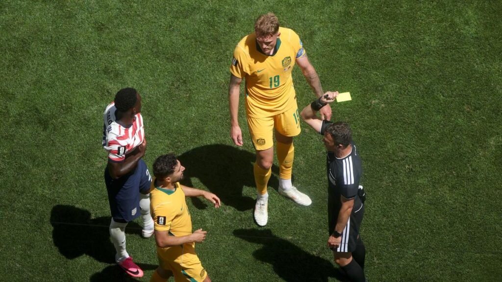 Los Socceroos no están contentos después de que el árbitro