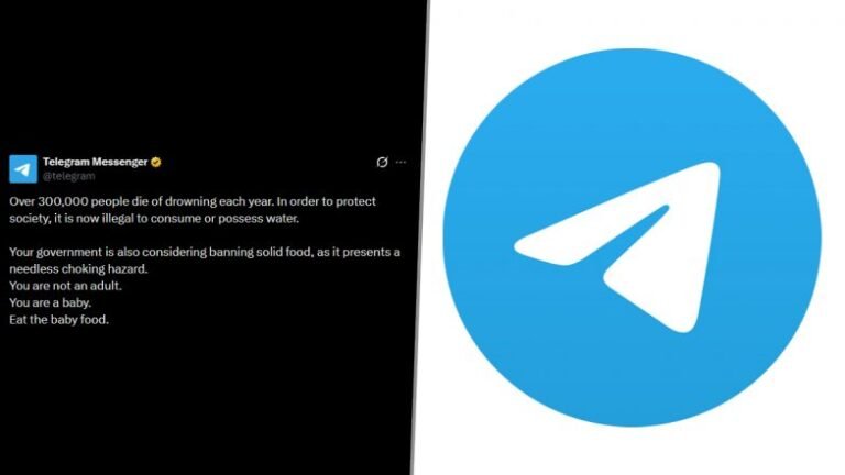 « Maintenant, il est illégal de boire de l'eau » : Telegram fait