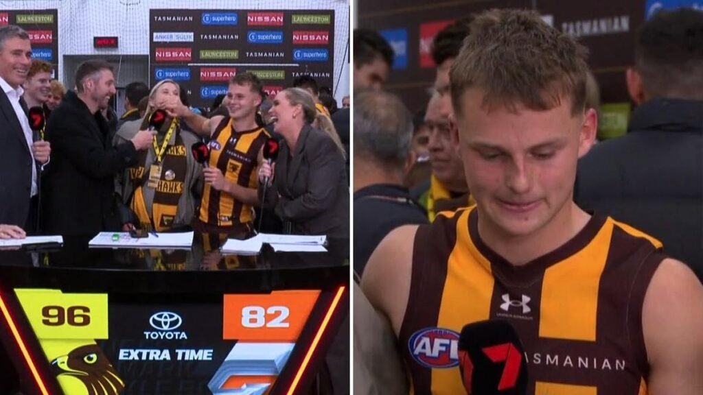 Mamá de AFL entrevista y avergüenza al adolescente de Hawthorn,