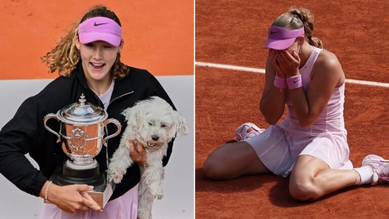 Mira Andreeva canaliza a Maria Sharapova después de ganar el
