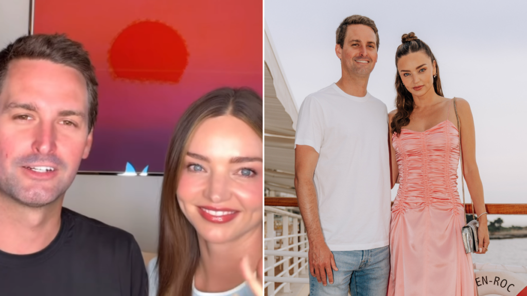 Miranda Kerr y su marido Evan Spiegel borraron 500 millones
