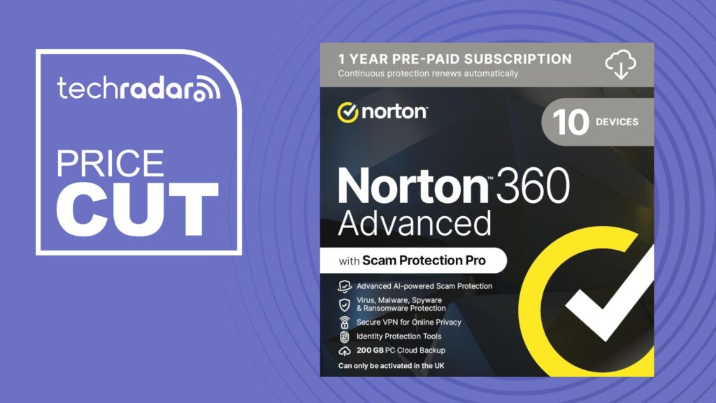 Norton 360 Advanced obtiene un 77 % de descuento, hasta £2,92/mes: