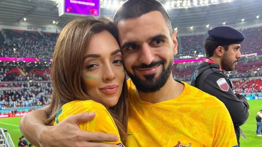 Rose, la esposa de la leyenda de los Socceroos Aziz