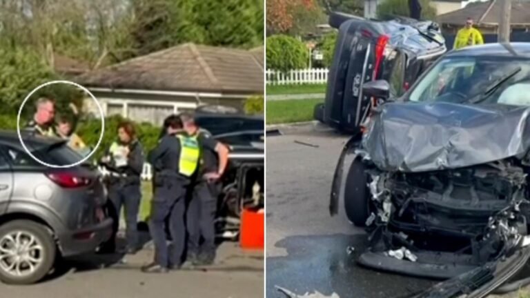 Un arrestado, otro prófugo después del vuelco del atropello y