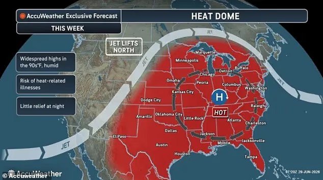 Un « méga-dôme thermique » étouffant va engloutir 200 millions