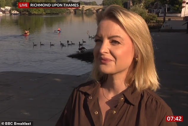 Un moment d'une interview de la BBC sur la façon