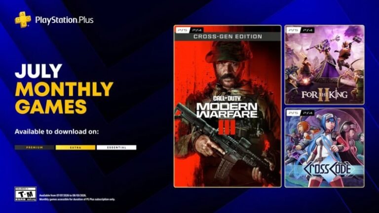 Annonce des jeux PlayStation Plus du mois de juillet 2026