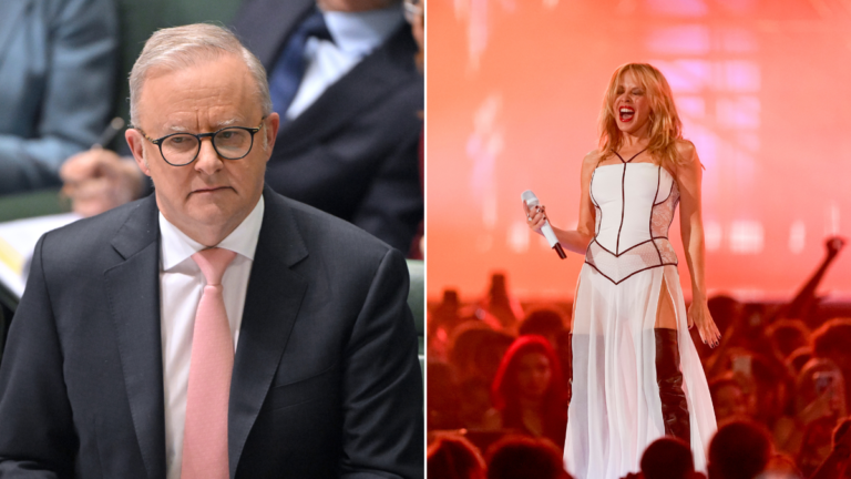 Anthony Albanese se disculpa por los comentarios de Kylie Minogue