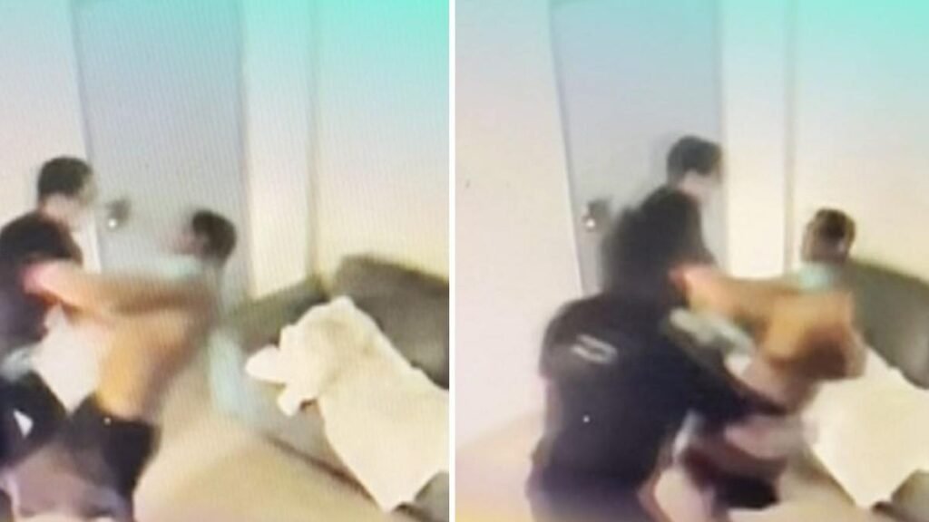 CCTV muestra el momento en que la seguridad del Kalgoorlie