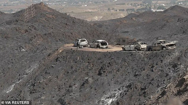 Convoi de fuite des Wildfire Brits : une image obsédante montre