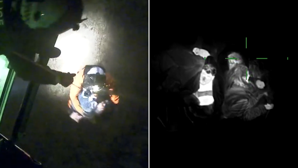 Cuatro personas fueron rescatadas por la policía después de que