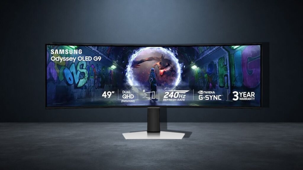 El Odyssey OLED G9 de Samsung de 49 pulgadas es