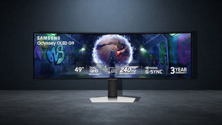 El Odyssey OLED G9 de Samsung de 49 pulgadas es