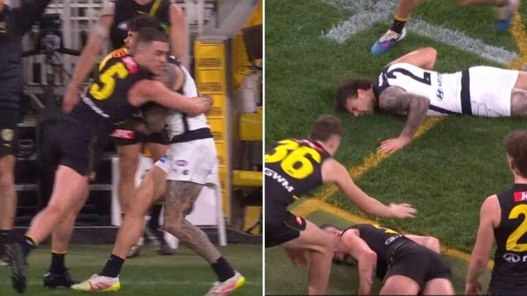 El centrocampista de Richmond, Jack Ross, sufrió su segunda lesión