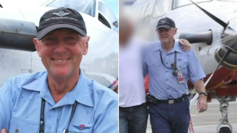 El ex piloto del Royal Flying Doctor Service, Rodney McRedmond,