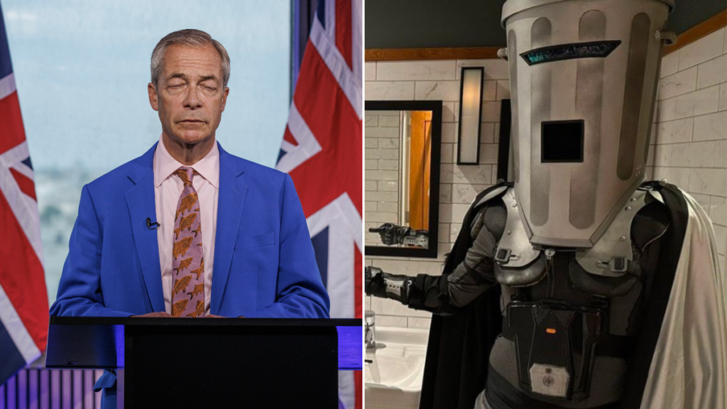 El líder reformista del Reino Unido, Nigel Farage, dejó a