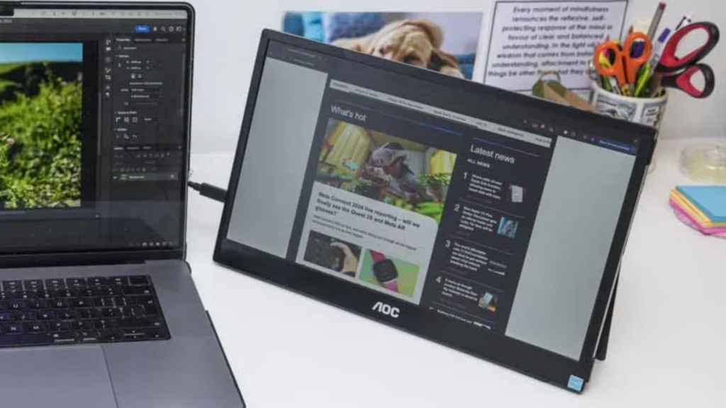 El monitor portátil AOC 16T35 está rebajado a $60 en