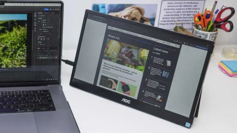El monitor portátil AOC 16T35 está rebajado a $60 en