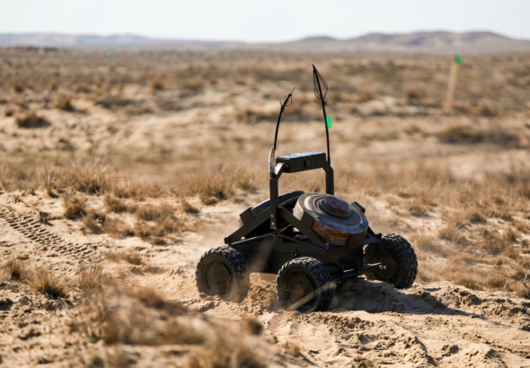 El proyecto Brave1 de Ucrania estrena el robot terrestre ARK-1