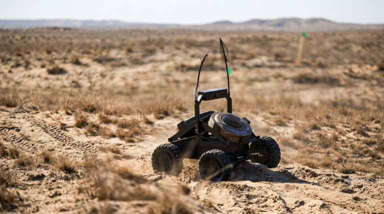 El proyecto Brave1 de Ucrania estrena el robot terrestre ARK-1