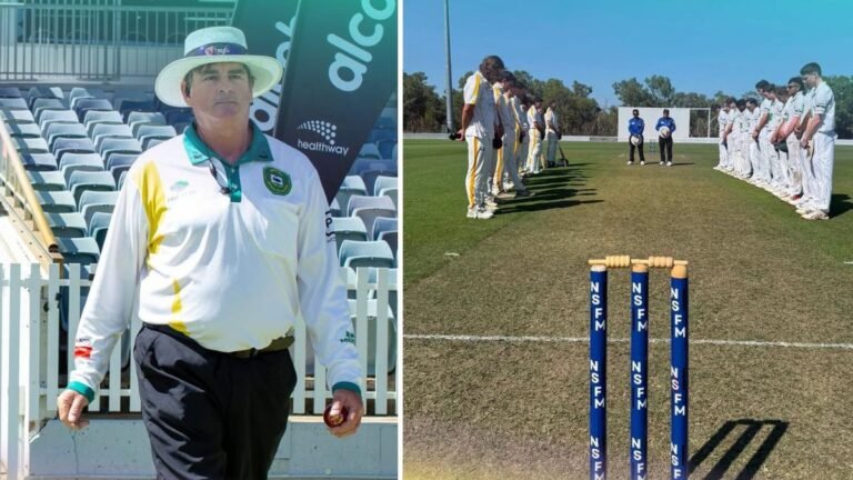 El respetado árbitro de cricket Trevor Crink lamentó la muerte