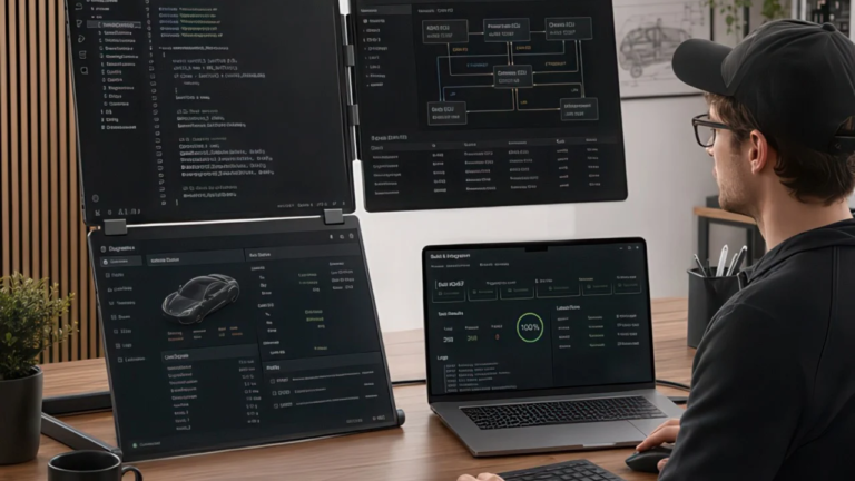 Este monitor portátil plegable de triple pantalla convierte su computadora