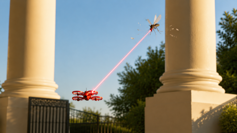 Este robot volador de 40 g utiliza inteligencia artificial, sensores