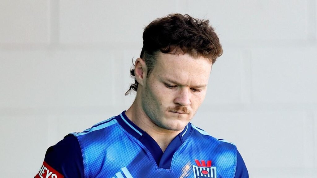 Ethan Strange en un nuevo entrenamiento para NSW Blues, antes