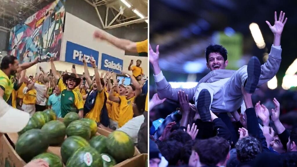 Fed Square explota cuando fanáticos australianos invaden Walmart en Dallas