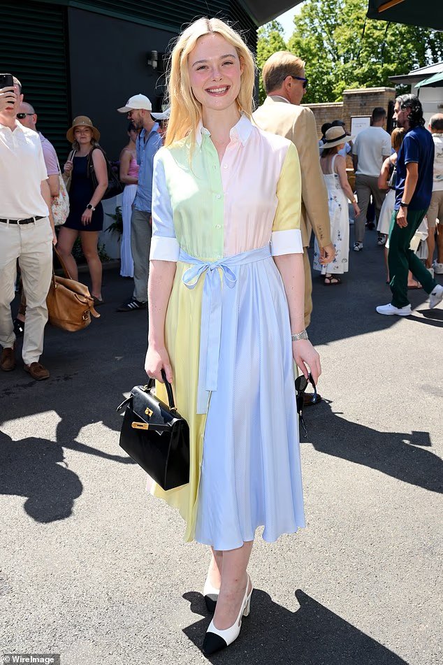 Hollywood arrive à Wimbledon alors qu'Elle Fanning et Dominic West