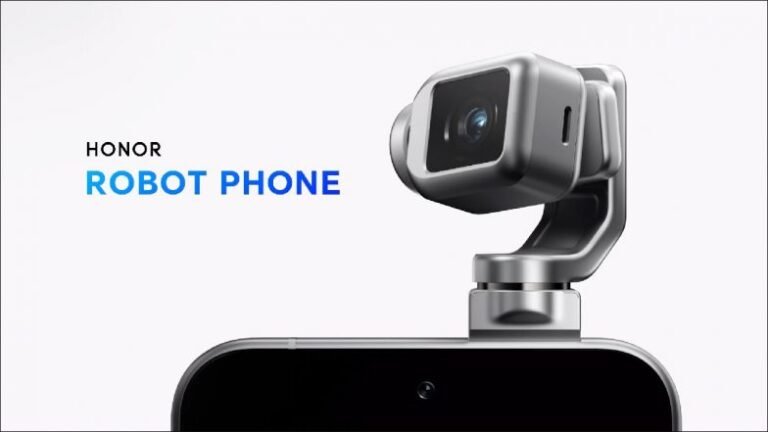 Honorez un téléphone robot avec une caméra robot pour le