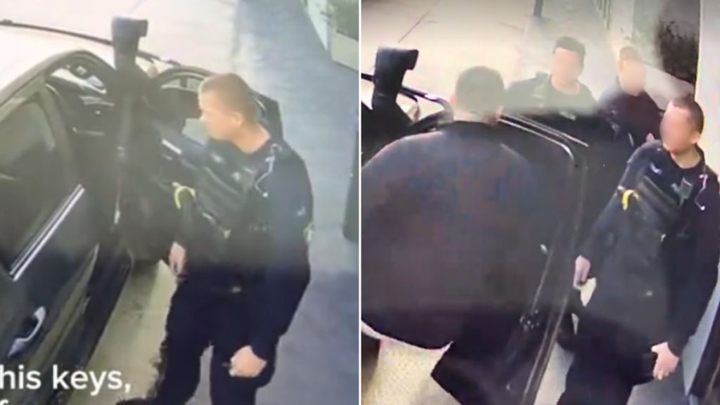 Imágenes virales de la policía quitando las llaves de una