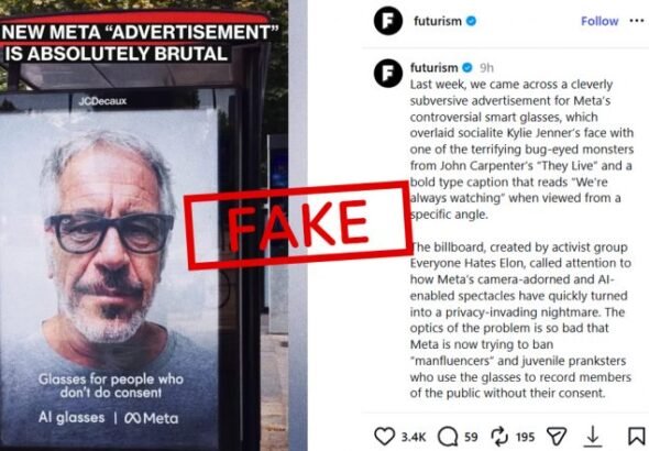 Jeffrey Epstein est-il apparu sur le panneau publicitaire Meta Smart