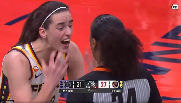 Kaitlyn Clark PERD face aux arbitres de la WNBA pour