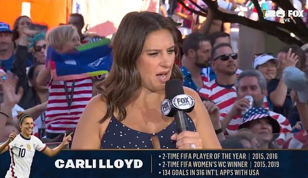 La grande footballeuse américaine Carli Lloyd a frappé la star