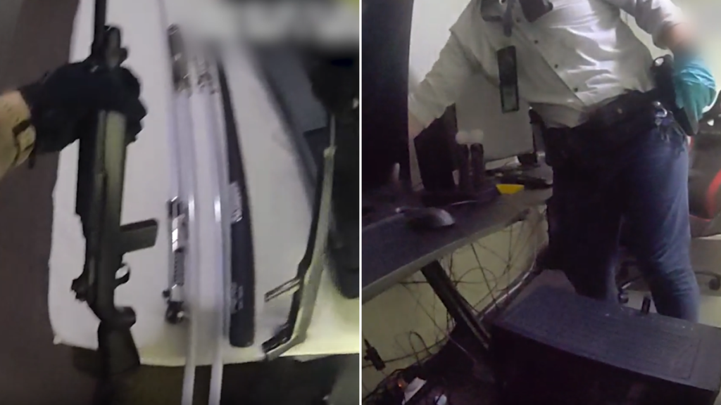 La policía supuestamente encontró el arma de fuego después de