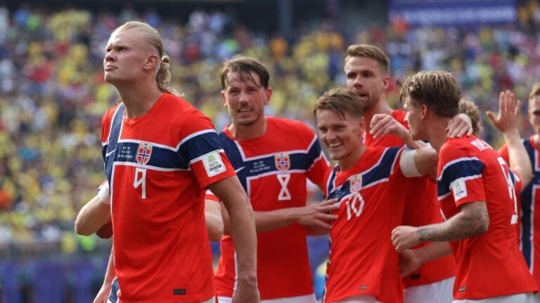 La superestrella noruega Erling Haaland cobró vida cuando Brasil quedó
