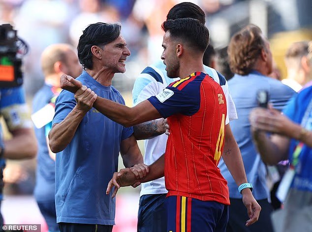 L'entraîneur adjoint de l'Argentine explique pourquoi Dani Olmo a "frappé"