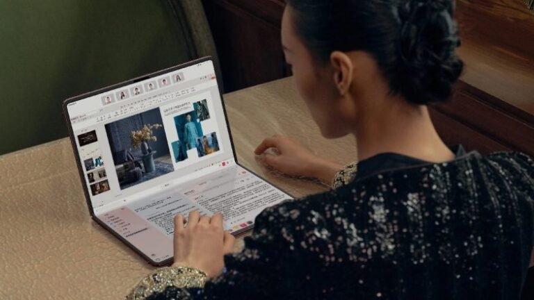 L'ordinateur portable pliable Huawei MateBook Fold de 2e génération fonctionne