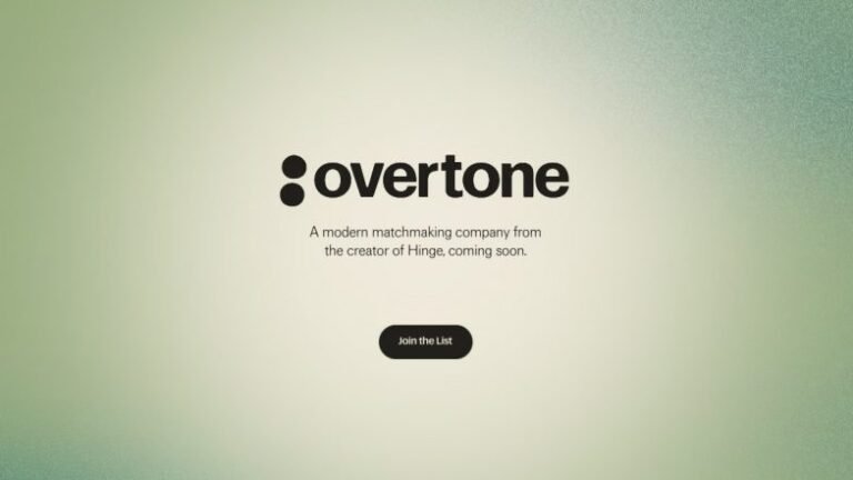 Overtone : L'application de rencontres IA du fondateur de Hinge, Justin