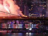 Panique alors que le pont de Brooklyn à New York
