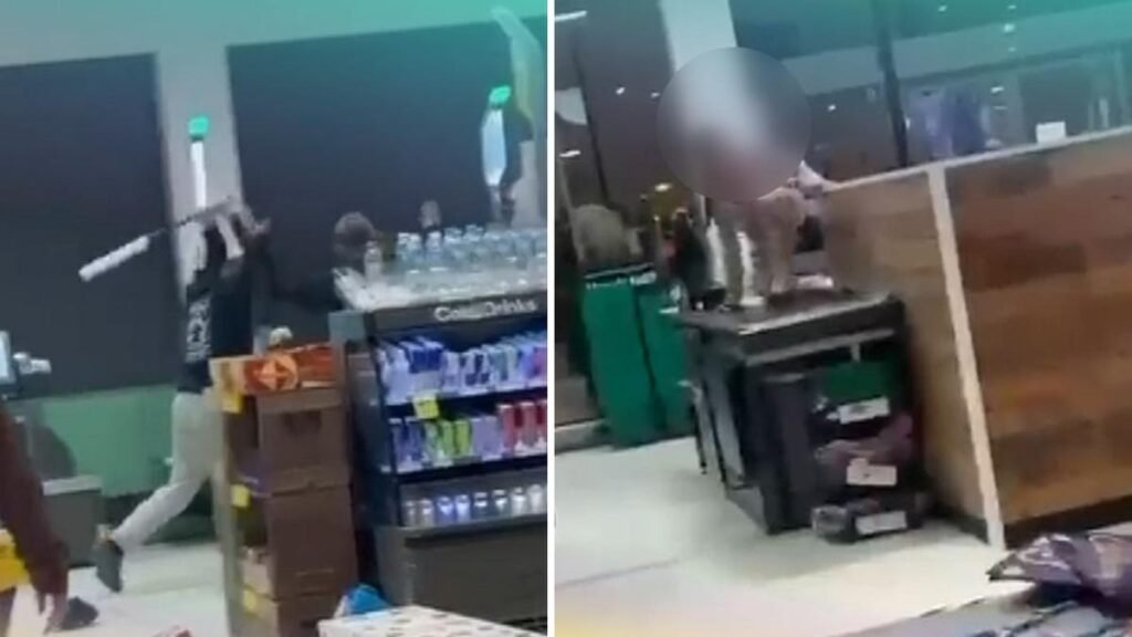 Se desató un violento enfrentamiento en un supermercado Woolworths donde