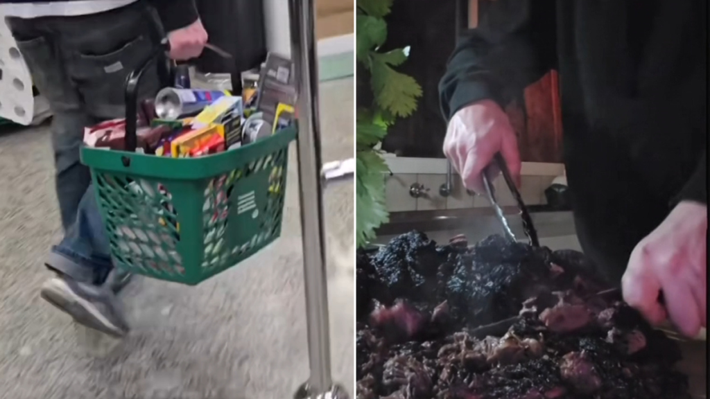 TikToker supuestamente roba alimentos de los supermercados y los cocina