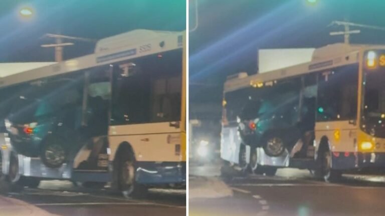Un Toyota Yaris se estrelló contra el lateral de un