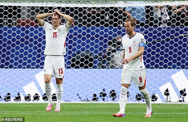 Un chagrin pour l'Angleterre alors qu'elle a été éliminée de