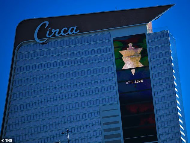 Un mystérieux symbole doré apparaît le long de Las Vegas...