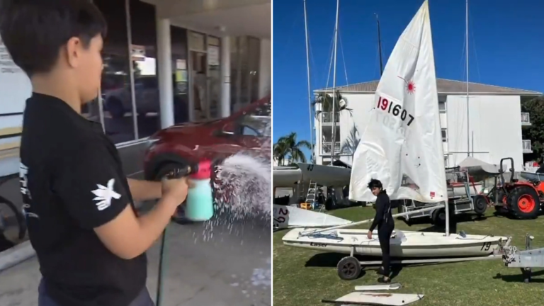 Un niño de Queensland inició un negocio de detallado de